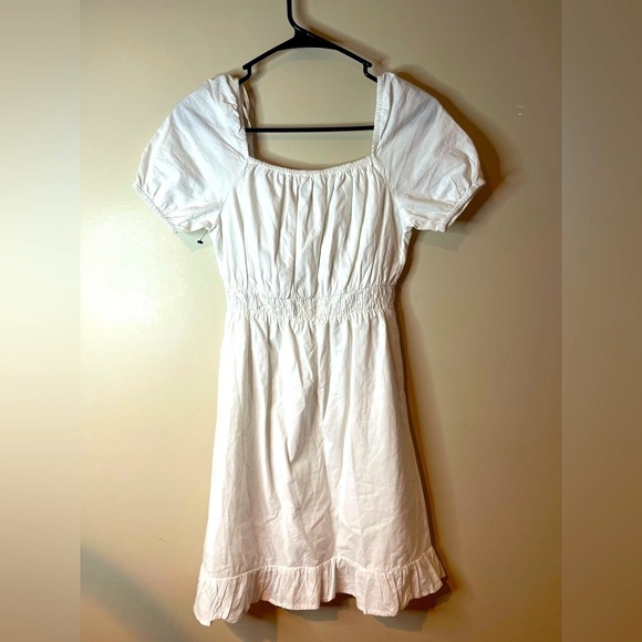 Sim & Sam White Puff Sleeve Mini Dress - Picture 6 of 9